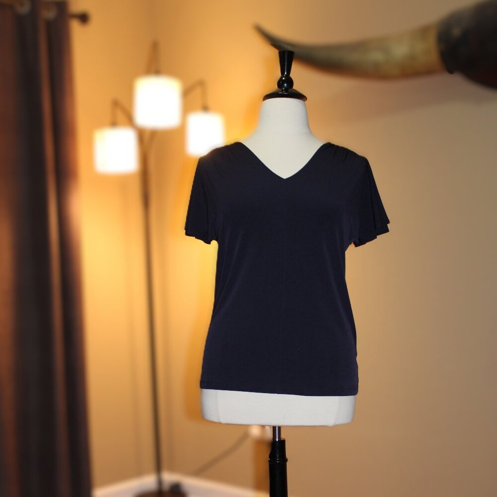 Navy Liz Claiborne Blouse